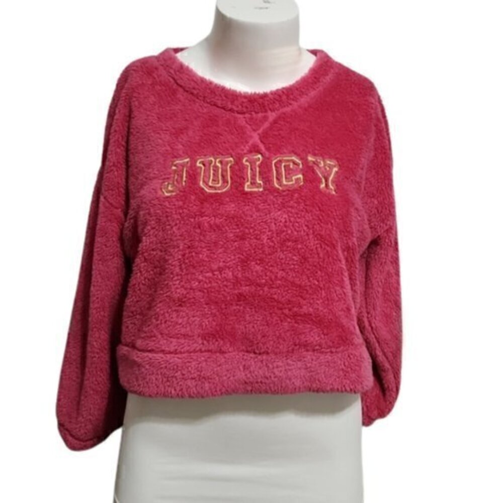 [Juicy Couture] Pink Soft Crop Top Sweater - Size XL
